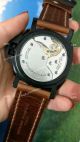 Luminor 1950 3 Days Panerai PAM372 Watch Black Case Red Leather Strap (3)_th.jpg